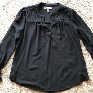 Black F21 long sleeve blouse
